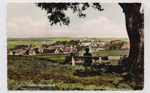 8901 ZUSMARSHAUSEN, Blick über den Ort, 1963