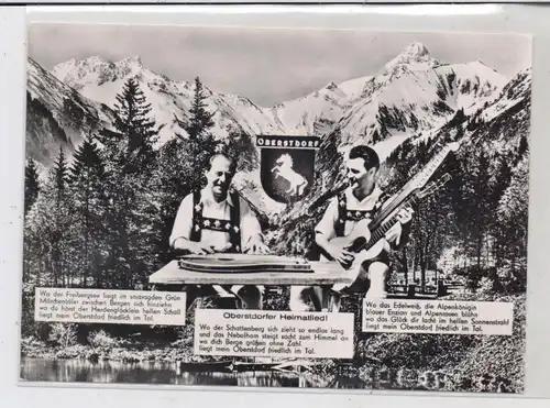 8980 OBERSTDORF, Zither-Duo Hans und Hansi. Oberstdorfer Heimatlied