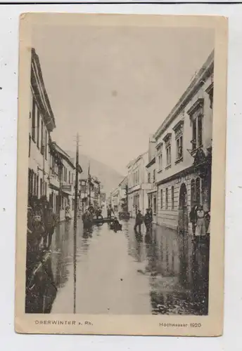 5480 REMAGEN - OBERWINTER, Hochwasser 1920