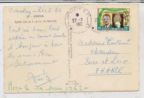 GUINEA - KINDIA, Eglise, Marche, 1962