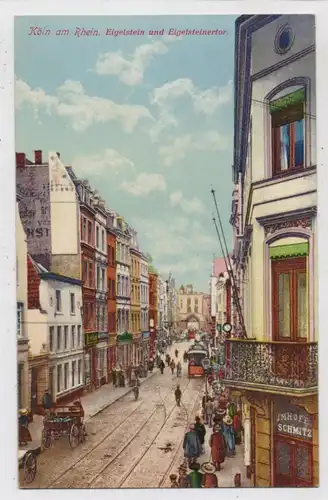 5000 KÖLN, Eigelstein und Eigelsteinertor, Strassenbahn, Laden v. Imhoff - Schmitz
