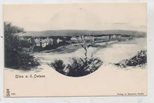 0-2337 BINZ / Rügen, Panoramaansicht ca. 1900, Verlag Schuster - Stettin