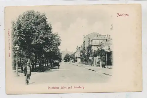 5100 AACHEN, Monheims Allee und Lousberg, ca. 1900, Verlag Stengel