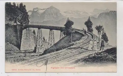 CH 6354 VITZNAU LU, Rigibahn mit Urirotstock, 1909