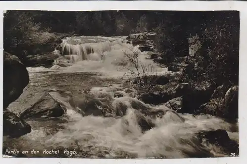 NIEDER - SCHLESIEN - SCHREIBERHAU / SZKLARSKA POREBA, Kochel Fluss, 1931, Karte beschnitten