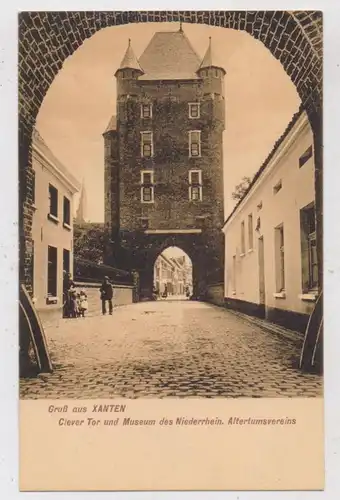 4232 XANTEN, Clever Tor und Museum des Niederrhein, 1908, Verlag Krams