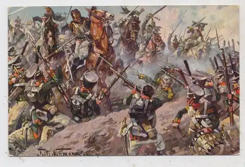 RU 143200 MOSCHAISK, Schlacht bei Borodino, Napoleon, Künstler-Karte Fritz Neumann