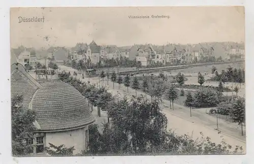 4000 DÜSSELDORF - GRAFENBERG, Villenkolonie am Bahnübergang, Strassenbahn, 1906, Wörmbeke