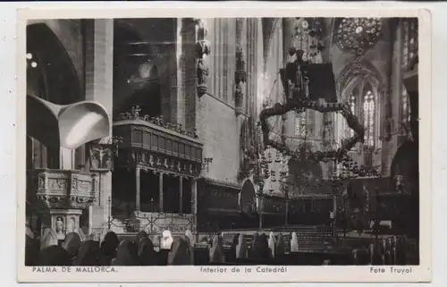 E 07000 PALMA DE MALLORCA, Interior de la Catedral, 1953