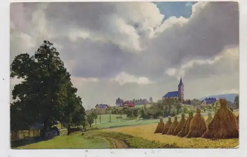 NIEDER - SCHLESIEN - SCHREIBERHAU / SZKLARSKA POREBA, Blick auf den Ort, Photochromie