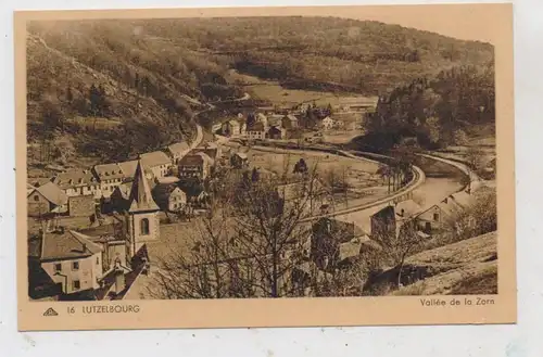 F 57820 LÜTZELBURG / LUTZELBOURG,  Panorama, Zorntal / Vallee de la Zorn