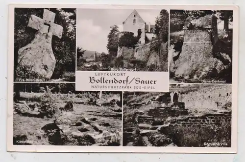 5526 BOLLENDORF, Burg, Fra Billen Kreuz, Kiesgräber, Römische Villa, Diana-Denkmal, 195...