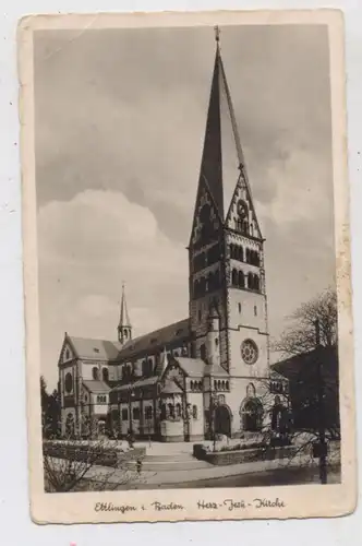 7505 ETTLINGEN, Herz - Jesu - Kirche, Verlag Lechner