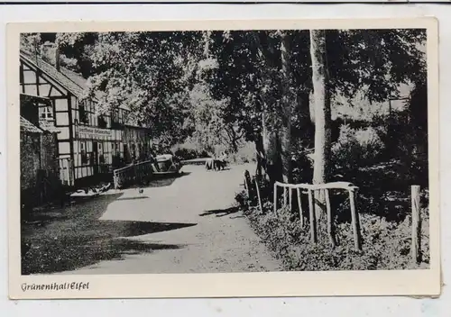 5108 MONSCHAU - GRÜNENTHAL, Gasthaus Grünenthal, Landpoststempel "Rohren Monschau (Rheinl.)