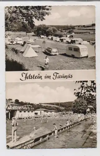 6270 IDSTEIN, Campingplatz und Schwimmbad, 1965