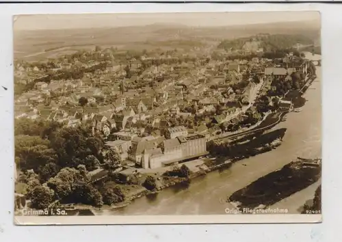 0-7240 GRIMMA,, Fliegeraufnahme, 30er Jahre