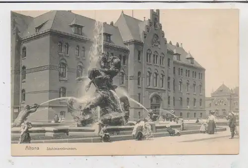 2000 HAMBURG - ALTONA, Stuhlmannbrunnen, 1906, Knackstedt & Näther