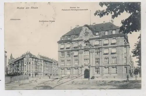 6500 MAINZ, Neubau der Metzgerei - Berufsgenossenschaft, Greifenklau-Strasse, 1907