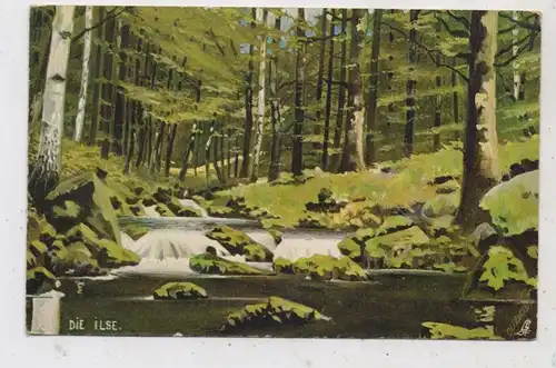0-3705 ILSENBURG, Die Ilse, Künstler-Karte, TUCK-Oilette