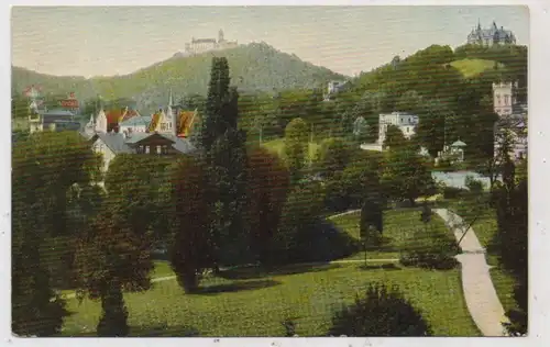 0-5900 EISENACH, Blick vom Kartausgarten, u.a. auf Villa Reuter, ca. 1905