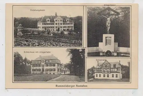 8501 SCHWARZENBRUCK - RUMMELSBERG, Rummelsberger Anstalten, Erziehungsheim, Kriegerdenkmal, Schreierei...1925