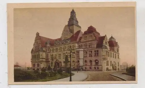 4350 RECKLINGHAUSEN, Rathaus, zart handcoloriert