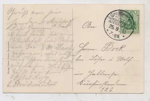 0-1722 GROSSBEEREN, Schlacht bei Grossbeern 1813, 100 Jahrfeier, Sonderstempel, König Friedrich Wilhelm III, von Bülow