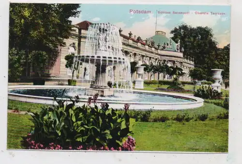 0-1500 POTSDAM, Sanssouci, Oberste Terrasse, Brunnen