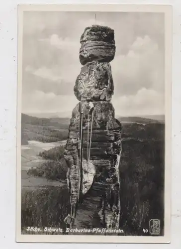 BERGSTEIGEN - Barbarine - Pfaffenstein, Säsische Schweiz
