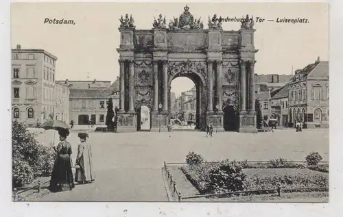 0-1500 POTSDAM, Luisenplatz, Brandenburger Tor, 1918, Verlag O'Brien - Berlin