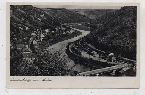 6252 DIEZ - LAURENBURG, Blick auf den Bahnhof und Lahn