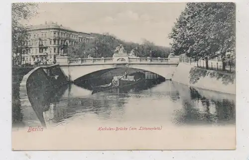 1000 BERLIN - TIERGARTEN, Herkules-Brunnen am Lützow-Platz, Frachtschiff, 1907