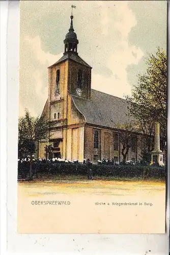 0-7701 BURG, Kirche und Kriegerdenkmal