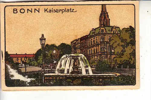 5300 BONN, Kaiserplatz, Steindruck