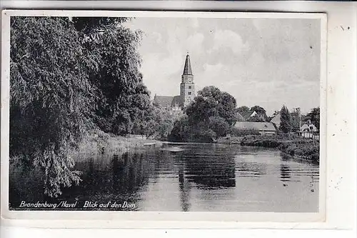 0-1800 BRANDENBURG, Blick auf den Dom, 1943