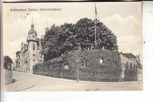 5300 BONN, Schänzchen, Alemannenhaus, Studentica, 1912