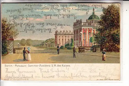 0-1500 POTSDAM, Sonnerresidenz S.M. des Kaisers, 1900
