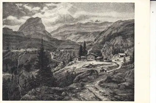 N - Norwegische Berglandschaft, Artist Joh. Chr. Claussen Dahl, 1946