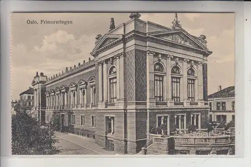 N 0010 OSLO, Frimurerlogen, Freimaurerloge, Free masonic, Franc macon