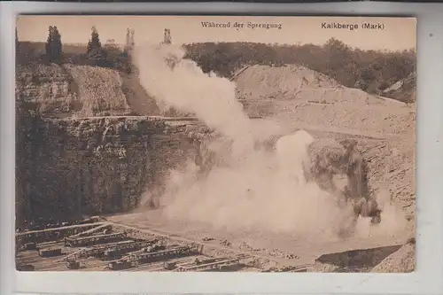 0-1253 RÜDERSDORF, Kalkberge, Während der Sprengung