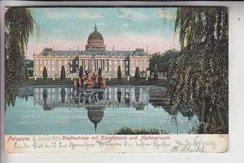 0-1500 POTSDAM, Stadtschloss, 1904 nach Ranis gelaufen