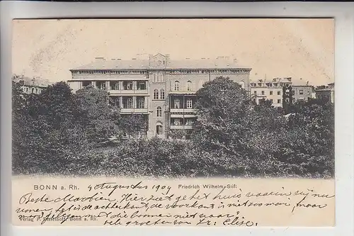 5300 BONN - GRONAU, Friedrich - Wilhelm - Stift,  heute Johanniter-Krankenhaus, 1904