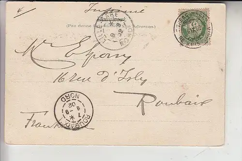 N HESTMANNOY / HESTMANDO - NORDLAND, Midnatsol, 1902, postmark BUREAU REEXP. DE KRISTIANA
