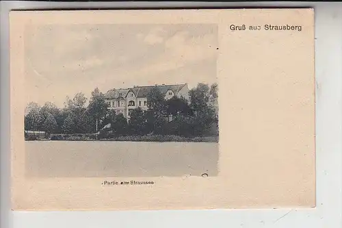 0-1260 STRAUSBERG, Partie am Straussee, 1907