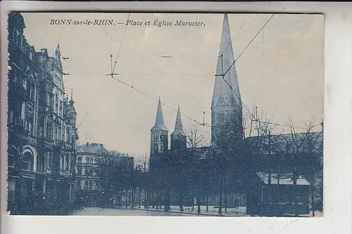 5300 BONN, Münsterplatz, 1924, franz. Besatzungszeit