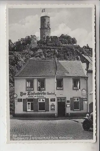 5300 BONN - BAD GODESBERG, Gasthaus zur Lindenwirtin & Godesburg, NS-Beflaggung, 1937