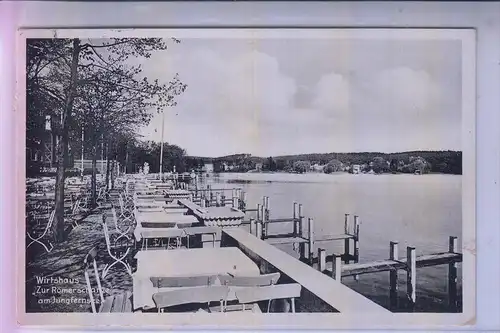 0-1500 POTSDAM - NEDLITZ, Wirtshaus "Zur Römerschanze" am Jungfernsee, 1934