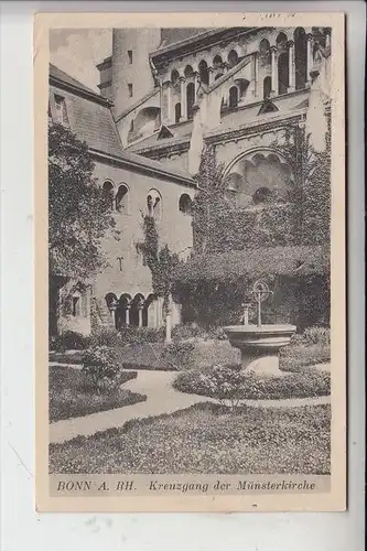 5300 BONN, Kreuzgang der Münsterkirche 1929