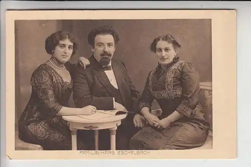 5300 BONN, Hans Eschelbach & Familie, Schriftsteller, geboren 1868 in Bonn