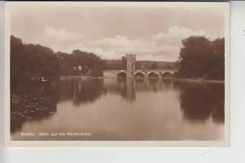 0-1500 POTSDAM - NEDLITZ, Blick auf die Nordbrücke 1932
